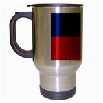 Haitian Flag Haiti Travel Mug (Silver Gray)