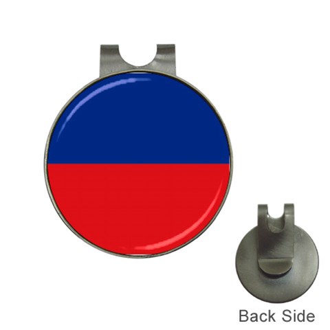 Haitian Flag Haiti Golf Ball Marker Hat Clip from ArtsNow.com Front