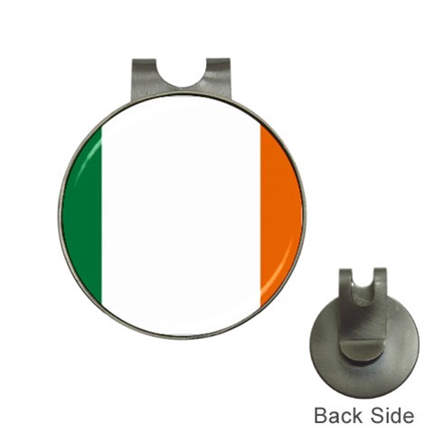 Irish Flag Ireland Golf Ball Marker Hat Clip from ArtsNow.com Front