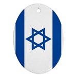 Israeli Flag Israel Ornament (Oval)