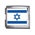 Israeli Flag Israel Mega Link Italian Charm (18mm)