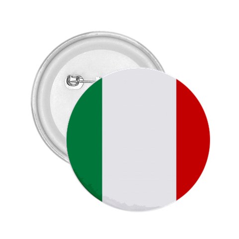 Italian Flag Italy 2.25  Button from ArtsNow.com Front