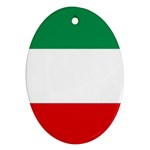 Italian Flag Italy Ornament (Oval)