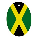 Jamaican Flag Jamaica Ornament (Oval)