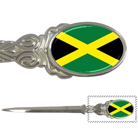 Jamaican Flag Jamaica Letter Opener from ArtsNow.com Front