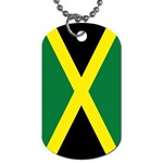 Jamaican Flag Jamaica Dog Tag (One Side)