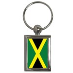 Jamaican Flag Jamaica Key Chain (Rectangle)