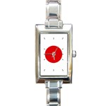 Japanese Flag Japan Rectangular Italian Charm Watch