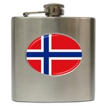 Norwegian Flag Norway Hip Flask (6 oz)