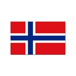 Norwegian Flag Norway Sticker (Rectangular)