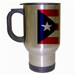 Puerto Rican Flag Puerto Rico Travel Mug (Silver Gray)