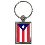 Puerto Rican Flag Puerto Rico Key Chain (Rectangle)