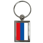 Russian Flag Russia Key Chain (Rectangle)