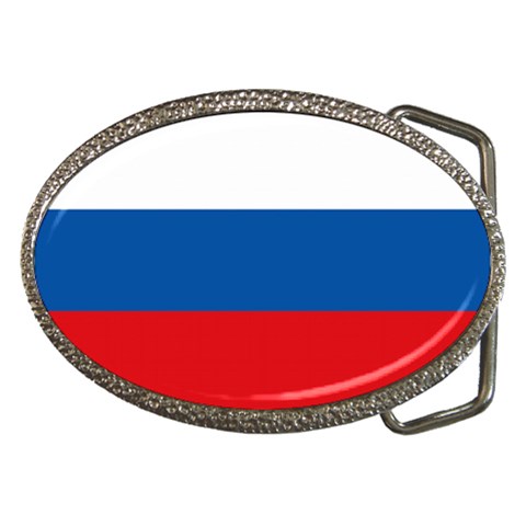 Russian Flag Russia Belt Buckle from ArtsNow.com Front