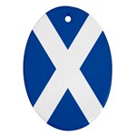 Scotish Flag Scotland Ornament (Oval)