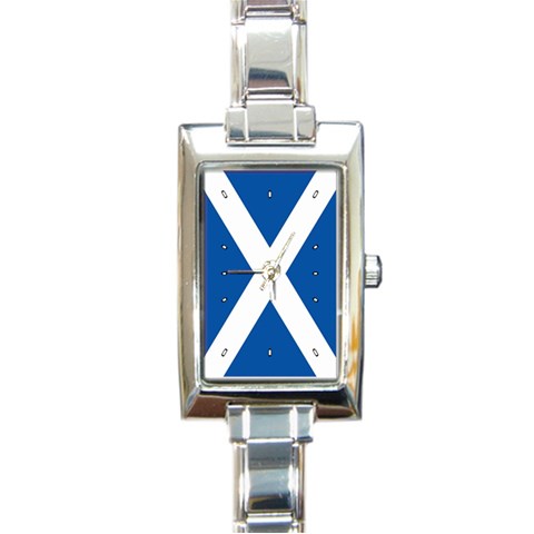 Scotish Flag Scotland Rectangular Italian Charm Watch from ArtsNow.com Front