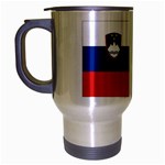 Slovenian Flag Slovenia Travel Mug (Silver Gray)