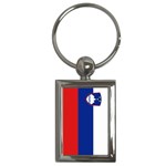 Slovenian Flag Slovenia Key Chain (Rectangle)