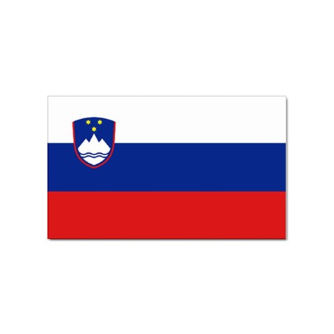 Slovenian Flag Slovenia Sticker (Rectangular) from ArtsNow.com Front