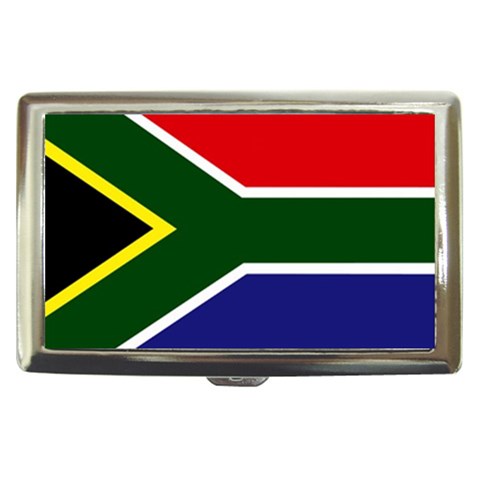 South African Flag South Africa Cigarette Money Case from ArtsNow.com Front