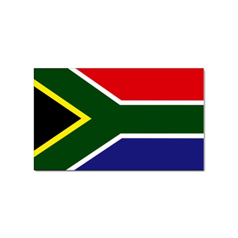 South African Flag South Africa Sticker (Rectangular) from ArtsNow.com Front