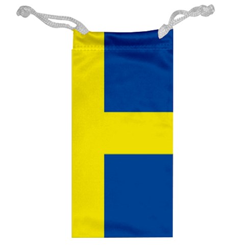 Swedish Flag Sweden Jewelry Bag from ArtsNow.com Back