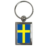 Swedish Flag Sweden Key Chain (Rectangle)