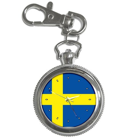 Swedish Flag Sweden Key Chain Watch from ArtsNow.com Front