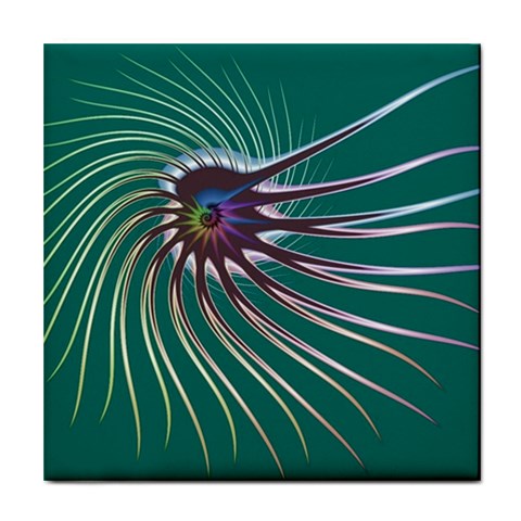 Flagellum Tile Coaster from ArtsNow.com Front