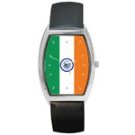 Indian Flag India Barrel Style Metal Watch