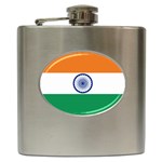 Indian Flag India Hip Flask (6 oz)