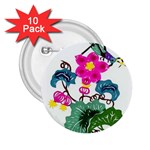 Flower/花 2.25  Button (10 pack)