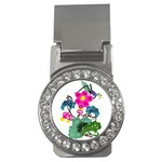 Flower/花 Money Clip (CZ)