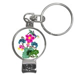 Flower/花 Nail Clippers Key Chain