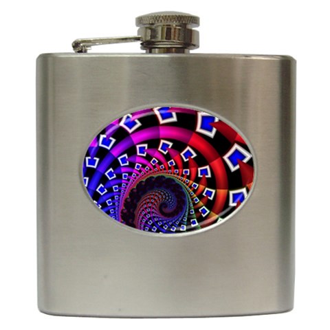 Rocket  Hip Flask (6 oz) from ArtsNow.com Front