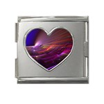 Swish Mega Link Heart Italian Charm (18mm)