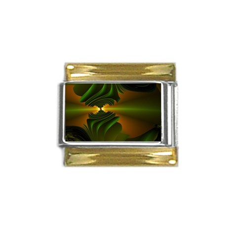 Contact Gold Trim Italian Charm (9mm) from ArtsNow.com Front