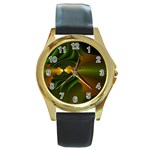 Contact Round Gold Metal Watch