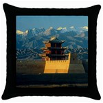 Great wall Throw Pillow Case (Black)