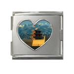 Great wall Mega Link Heart Italian Charm (18mm)