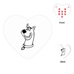 Dog Playing Cards (Heart)