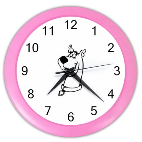 Dog Color Wall Clock from ArtsNow.com Front