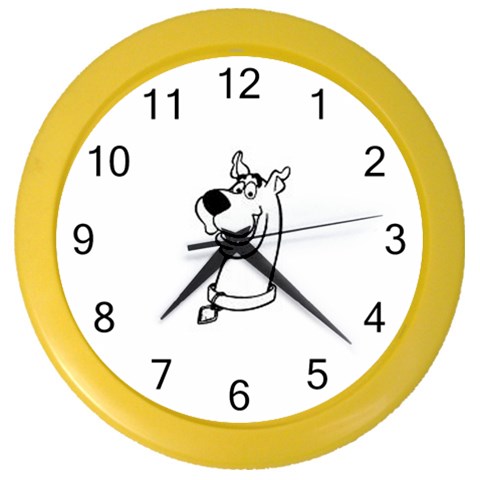 Dog Color Wall Clock from ArtsNow.com Front