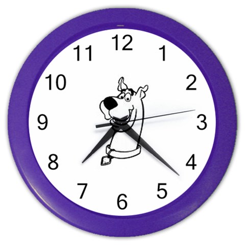 Dog Color Wall Clock from ArtsNow.com Front