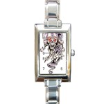 cartoon Rectangular Italian Charm Watch