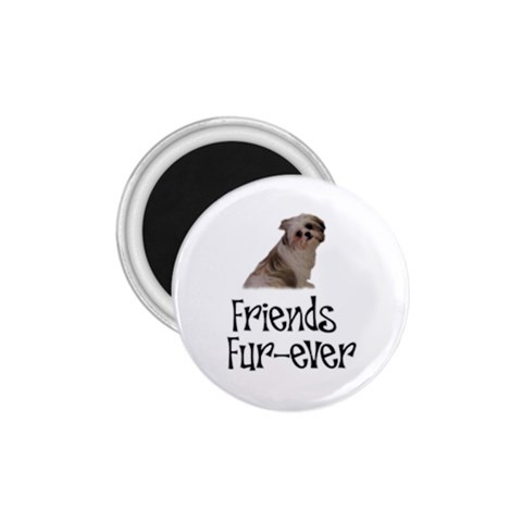 Shih Tzu friends 1.75  Magnet from ArtsNow.com Front