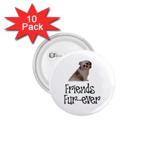 Shih Tzu friends 1.75  Button (10 pack)  from ArtsNow.com Front