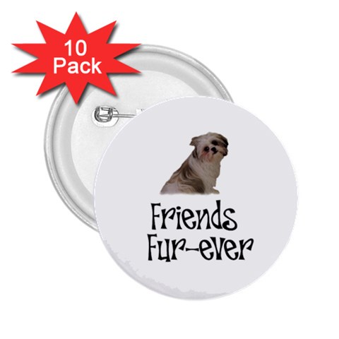 Shih Tzu friends 2.25  Button (10 pack) from ArtsNow.com Front