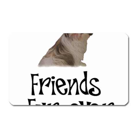 Shih Tzu friends Magnet (Rectangular) from ArtsNow.com Front