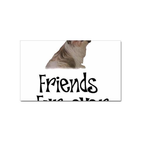 Shih Tzu friends Sticker Rectangular (10 pack) from ArtsNow.com Front